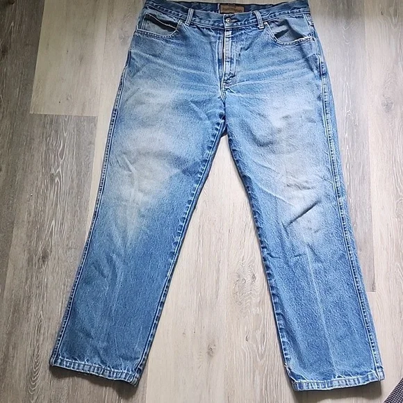 Vintage Schaefer Outfitter Ranch Hand Denim Jeans Classic Relaxed Fit Sz 35×38 - Picture 2 of 11